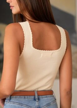 Top Elina -Élégance Soldes Motus Boutique WTC Top Elina Beige 4