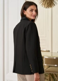 Blazer Toscane -Élégance Soldes motus boutique blazer toscane noir 4
