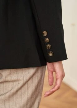 Blazer Toscane -Élégance Soldes motus boutique blazer toscane noir 5