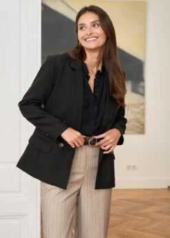 Blazer Toscane -Élégance Soldes motus boutique blazer toscane noir 6