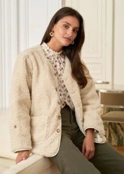 Blouse Juliette -Élégance Soldes motus boutique blouse juliette beige bordeaux 8