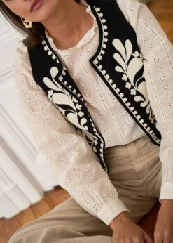 Blouse Laurie -Élégance Soldes motus boutique blouse laurie beige 8