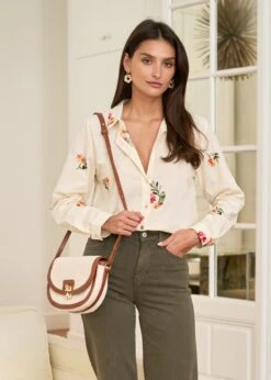 Chemise Doria -Élégance Soldes motus boutique chemise doria beige 3