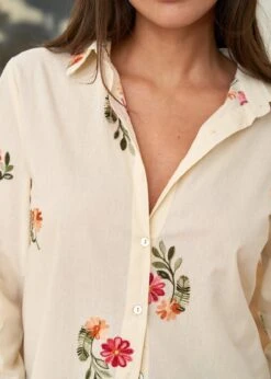 Chemise Doria -Élégance Soldes motus boutique chemise doria beige 4