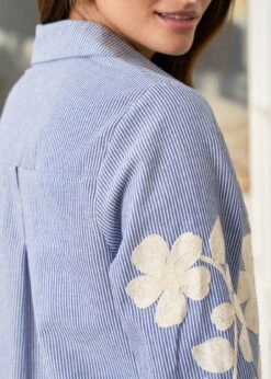 Chemise Laura -Élégance Soldes motus boutique chemise laura bleu 6