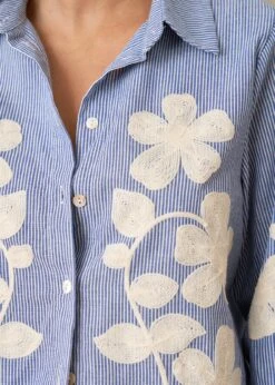 Chemise Laura -Élégance Soldes motus boutique chemise laura bleu 8