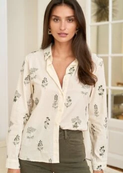 Chemise Sarah -Élégance Soldes motus boutique chemise sarah beige kaki 8