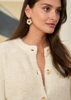 Gilet Annie -Élégance Soldes motus boutique gilet annie ecru 3