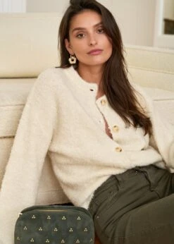 Gilet Annie -Élégance Soldes motus boutique gilet annie ecru 7