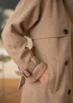 Manteau Isia -Élégance Soldes motus boutique manteau isia taupe 6