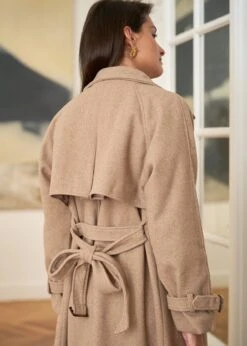 Manteau Isia -Élégance Soldes motus boutique manteau isia taupe 8