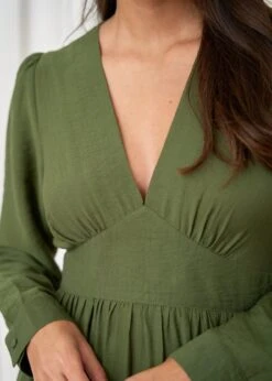 Robe Almé -Élégance Soldes motus boutique robe alme kaki 3