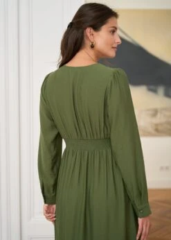 Robe Almé -Élégance Soldes motus boutique robe alme kaki 5