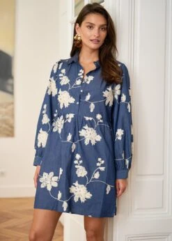 Robe Raquel -Élégance Soldes motus boutique robe raquel bleu 8