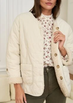 Veste Elsa -Élégance Soldes motus boutique veste elsa beige 4