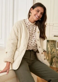 Veste Elsa -Élégance Soldes motus boutique veste elsa beige 7