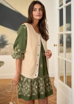 Veste Swan -Élégance Soldes motus boutique veste swan beige 4