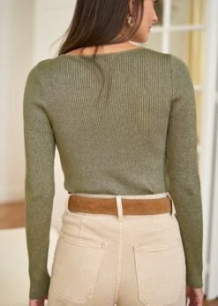 Pull Alban -Élégance Soldes motusboutique pull alban kaki 4