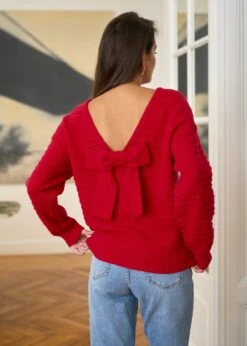 Pull Gabriel -Élégance Soldes motusboutique pull gabriel rouge 3