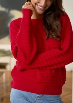 Pull Gabriel -Élégance Soldes motusboutique pull gabriel rouge 5